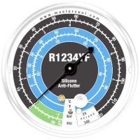 Мановакуумметр с силиконом Mastercool 87350 для работы с R1234yf, диаметр шкалы 80 мм, Bar/Psi; °C/°F