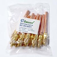 Штуцер сервисный с красномедной трубкой диаметр 1/4" Becool BC-AV-04SH 062637